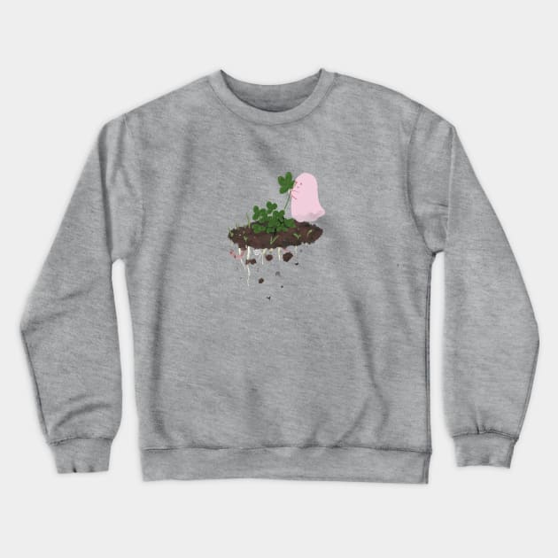 Garden Ghost Crewneck Sweatshirt by SarahWrightArt